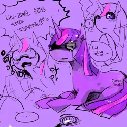 Size: 700x700 | Tagged: artist:sjui00, derpibooru import, korean, mental breakdown, safe, twilight sparkle