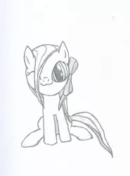 Size: 1061x1432 | Tagged: artist:tyrellus, derpibooru import, monochrome, oc, ponified, safe, sketch, solo, unofficial characters only