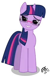 Size: 8000x12000 | Tagged: absurd resolution, artist:tbcroco, bedroom eyes, derpibooru import, glasses, show accurate, simple background, suggestive, transparent background, twilight sparkle, vector