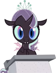 Size: 5000x6475 | Tagged: absurd resolution, artist:metatiara, changeling, changelingified, derpibooru import, diamond tiara, purple changeling, safe, solo, species swap