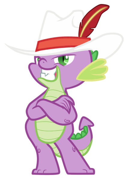 Size: 1277x1693 | Tagged: artist:multiversecafe, derpibooru import, dreamworks face, hat, pimp hat, safe, simple background, solo, spike, transparent background, vector