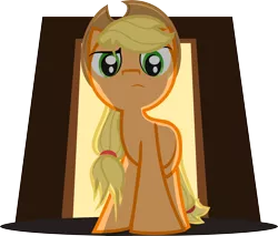 Size: 8000x6830 | Tagged: absurd resolution, applejack, artist:sharpieboss, derpibooru import, judging you, looking at you, perspective, safe, solo