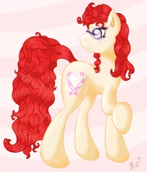 Size: 892x1047 | Tagged: safe, artist:ratofdrawn, derpibooru import, twist, pony, female, glasses, older, solo