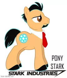 Size: 515x600 | Tagged: safe, derpibooru import, ponified, earth pony, pony, beard, facial hair, iron man, male, necktie, simple background, solo, stallion, tony stark, white background