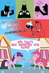 Size: 850x1275 | Tagged: and that's how equestria was made, artist:fadri, comic, comic:and that's how equestria was made, derpibooru import, pinkie pie, ponibooru import, safe, the powerpuff girls, twilight sparkle