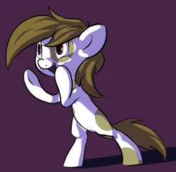 Size: 770x752 | Tagged: safe, artist:sb, derpibooru import, pipsqueak, earth pony, pony, bipedal, colt, male, simple background, solo, yelling