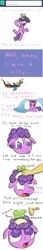 Size: 1000x5872 | Tagged: artist:loopuleasa, ask a screwed pony, comic, derpibooru import, discord, filly, foal, hat, how screwball got her hat, propeller hat, safe, screwball, swirly eyes, tumblr