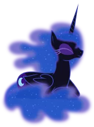 Size: 3717x4996 | Tagged: absurd resolution, artist:zutheskunk traces, derpibooru import, happy, nightmare moon, safe, simple background, transparent background, vector, vector trace