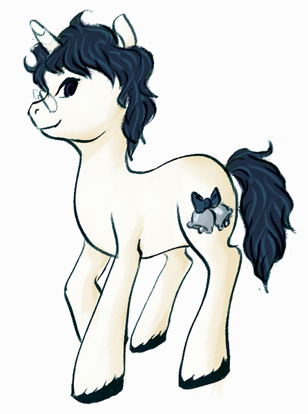 Size: 538x724 | Tagged: safe, artist:hellocheeto, derpibooru import, oc, unnamed oc, unofficial characters only, pony, unicorn, glasses, male, stallion, unshorn fetlocks