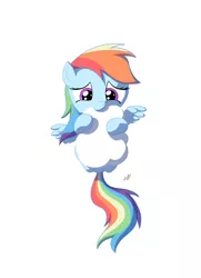 Size: 672x928 | Tagged: safe, artist:zlack3r, derpibooru import, rainbow dash, pegasus, pony, cloud, female, filly, filly rainbow dash, foal, nom, simple background, solo, white background