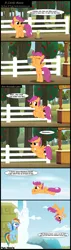 Size: 1473x5159 | Tagged: safe, artist:toxic-mario, derpibooru import, rainbow dash, scootaloo, pegasus, pony, comic:a little boost, cider, comic, female, filly, flying, mare, photoshop, scootaloo can fly