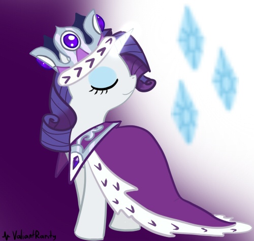 Size: 500x475 | Tagged: dead source, safe, artist:valiantrarity, derpibooru import, princess platinum, rarity, pony, unicorn, hearth's warming eve (episode), clothes, costume, crown, eyes closed, female, mare, paint tool sai, royalty, smiling, solo