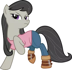 Size: 3257x3161 | Tagged: safe, artist:smashinator, derpibooru import, octavia melody, earth pony, pony, clothes, crossover, female, high res, left 4 dead 2, mare, rochelle, simple background, solo, transparent background