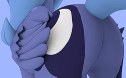 Size: 3840x2400 | Tagged: safe, artist:lavik1988, derpibooru import, princess luna, alicorn, pony, 3d, blender, close-up, featureless crotch, female, high res, mare, moonbutt, plot, s1 luna, solo