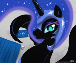 Size: 1000x833 | Tagged: safe, artist:johnjoseco, derpibooru import, nightmare moon, alicorn, pony, duckface, female, mare, mobile phone, phone, selfie, smartphone, solo, wing hands