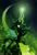 Size: 2160x3200 | Tagged: safe, artist:equestria-prevails, derpibooru import, queen chrysalis, changeling, changeling queen, badass, be prepared, crossover, fangs, female, floppy ears, glowing horn, high res, horn, image, jpeg, magic, moon, moonlight, open mouth, raised hoof, slit eyes, smiling, solo, standing, the lion king