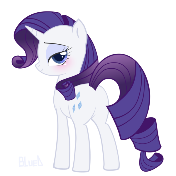 Size: 2000x2000 | Tagged: safe, artist:bluedrg19, derpibooru import, rarity, pony, unicorn, bedroom eyes, blushing, female, high res, mare, plot, rear view, simple background, solo, transparent background