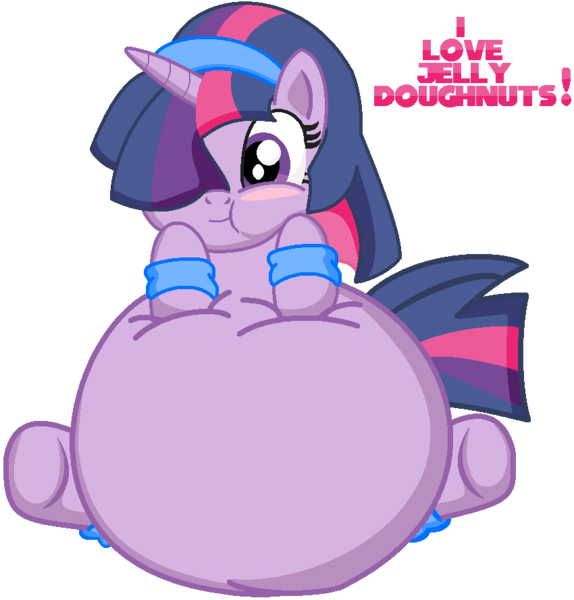 Size: 850x888 | Tagged: dead source, safe, artist:ikuntyphoon, derpibooru import, twilight sparkle, pony, unicorn, adorafatty, belly, chubby cheeks, cute, fat, female, hair over one eye, impossibly large belly, mare, simple background, solo, stuffed, twiabetes, twilard sparkle, unicorn twilight