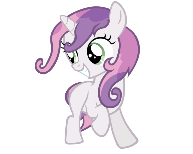Size: 5000x4000 | Tagged: safe, artist:ikillyou121, derpibooru import, sweetie belle, pony, unicorn, sisterhooves social, absurd resolution, female, filly, grin, looking back, simple background, smiling, solo, transparent background, vector, wet mane