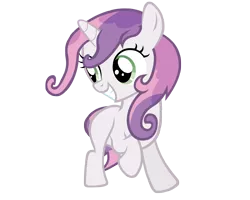 Size: 5000x4000 | Tagged: safe, artist:ikillyou121, derpibooru import, sweetie belle, pony, unicorn, sisterhooves social, absurd resolution, female, filly, grin, looking back, simple background, smiling, solo, transparent background, vector, wet mane