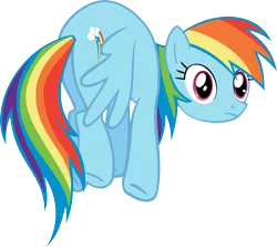 Size: 2805x2500 | Tagged: safe, artist:the smiling pony, derpibooru import, rainbow dash, pegasus, pony, female, high res, inkscape, looking at you, mare, simple background, solo, spread wings, transparent background, vector, wings