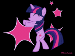 Size: 384x288 | Tagged: safe, artist:torcher999, derpibooru import, twilight sparkle, pony, unicorn, abstract background, animated, artifact, bipedal, cutie mark, dancing, female, gif, mare, running man, shuffle, signature, silly, silly pony, solo, unicorn twilight