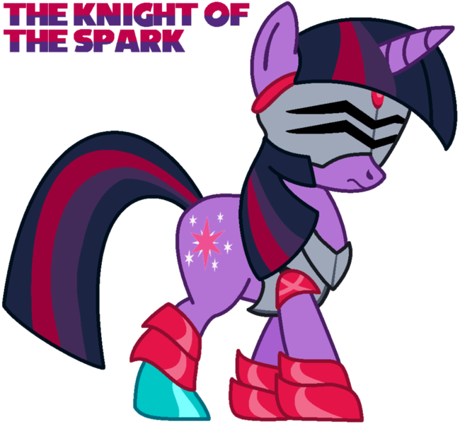 Size: 900x831 | Tagged: safe, artist:ikuntyphoon, derpibooru import, twilight sparkle, pony, unicorn, armor, dark, fantasy class, female, knight, mare, simple background, solo, transparent background, twin, warrior