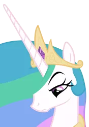 Size: 1754x2500 | Tagged: safe, artist:the smiling pony, derpibooru import, princess celestia, alicorn, pony, lesson zero, bust, celestia is not amused, female, frown, hair over one eye, inkscape, looking down, mare, portrait, raised eyebrow, reaction image, simple background, solo, tag hidden, transparent background, unamused, unimpressed, vector