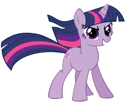 Size: 4000x3333 | Tagged: safe, artist:the smiling pony, derpibooru import, twilight sparkle, pony, unicorn, female, grin, inkscape, looking at you, mare, simple background, smiling, solo, transparent background, unicorn twilight, vector, windswept mane