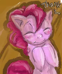 Size: 381x454 | Tagged: safe, artist:buttercupsaiyan, deleted from derpibooru, derpibooru import, pinkie pie, earth pony, pony, eyes closed, female, mare, solo