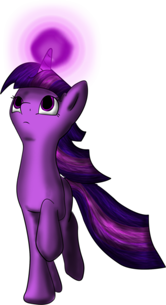 Size: 400x735 | Tagged: safe, artist:jadmcirr, derpibooru import, twilight sparkle, pony, unicorn, female, glowing horn, looking up, magic, mare, simple background, solo, transparent background, unicorn twilight