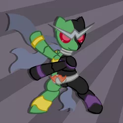 Size: 550x550 | Tagged: safe, artist:petit-squeak, derpibooru import, ponified, pony, bipedal, kamen rider, kamen rider double, kamen rider w, solo