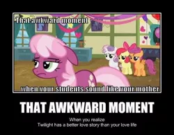 Size: 492x381 | Tagged: safe, derpibooru import, edit, edited screencap, screencap, apple bloom, cheerilee, scootaloo, sweetie belle, earth pony, pegasus, pony, unicorn, hearts and hooves day (episode), caption, cutie mark crusaders, female, filly, floppy ears, hearts and hooves day, image macro, mare, meme, ponyville schoolhouse