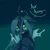 Size: 800x800 | Tagged: safe, artist:pekou, derpibooru import, queen chrysalis, changeling, changeling queen, ask chrysalis, colored pupils, cute, cutealis, dialogue, female, floppy ears, gradient background, image, looking at you, open mouth, png, raised hoof, smiling, solo, tumblr