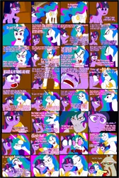 Size: 1600x2379 | Tagged: safe, artist:terry, derpibooru import, discord, princess celestia, twilight sparkle, alicorn, pony, unicorn, lesson zero, comic, deleted scene, female, mare, tyrant celestia, vector sigma