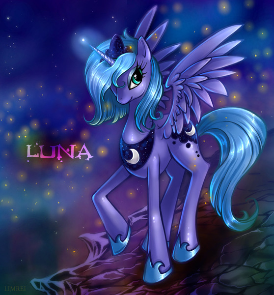 Size: 990x1064 | Tagged: safe, artist:limreiart, derpibooru import, princess luna, alicorn, pony, female, mare, s1 luna, solo