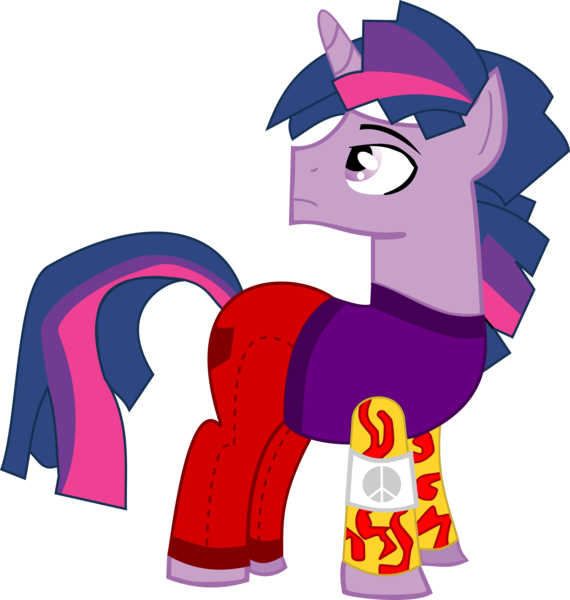 Size: 9699x10213 | Tagged: safe, artist:red-pear, derpibooru import, twilight sparkle, pony, unicorn, absurd resolution, clothes, dusk shine, hoofstock, looking back, male, rule 63, simple background, solo, stallion, transparent background, unicorn dusk shine, vector