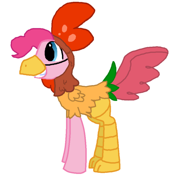Size: 788x801 | Tagged: safe, artist:starryoak, derpibooru import, pinkie pie, earth pony, pony, animal costume, bubble berry, chicken pie, chicken suit, clothes, costume, male, rule 63, simple background, solo, stallion, transparent background