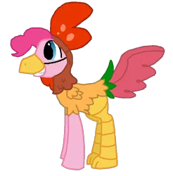 Size: 788x801 | Tagged: safe, artist:starryoak, derpibooru import, pinkie pie, earth pony, pony, animal costume, bubble berry, chicken pie, chicken suit, clothes, costume, male, rule 63, simple background, solo, stallion, transparent background