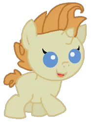 Size: 260x349 | Tagged: safe, artist:starryoak, derpibooru import, pumpkin cake, pony, baby, baby pony, cheese cake, rule 63, simple background, solo, transparent background
