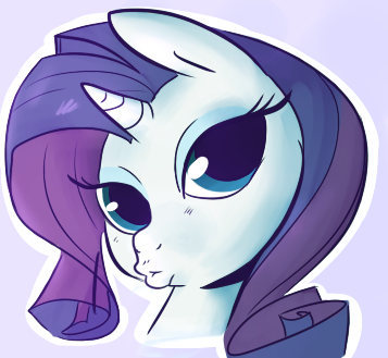 Size: 357x329 | Tagged: safe, artist:briskby, artist:rustydooks, derpibooru import, rarity, pony, unicorn, duckface, female, mare, simple background, solo