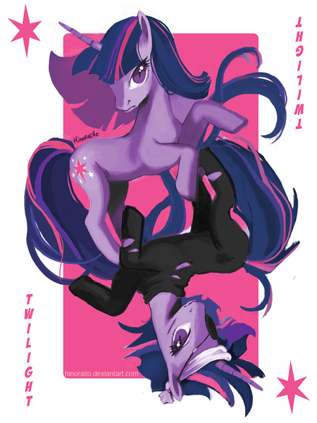 Size: 648x864 | Tagged: safe, artist:hinoraito, derpibooru import, twilight sparkle, pony, unicorn, bandage, female, future twilight, mare, self ponidox, unicorn twilight