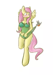 Size: 723x1023 | Tagged: anthro, artist:cheese-u, assisted exposure, bird, blushing, bra, breasts, cleavage, clothes, covering, derpibooru import, embarrassed, female, fluttershy, frilly underwear, green underwear, lingerie, panties, pegasus, see-through, simple background, solo, solo female, suggestive, underwear, undressing, unguligrade anthro, white background, wings