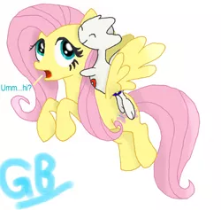 Size: 900x854 | Tagged: safe, artist:gigabowser, derpibooru import, fluttershy, pegasus, pony, togetic, crossover, fairy type pokémon, female, flying, flying type pokémon, johto pokémon, mare, pokémon, pokémon gold and silver, simple background