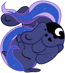 Size: 4800x5400 | Tagged: safe, artist:bri-sta, artist:yanoda, derpibooru import, princess luna, alicorn, pony, .svg available, absurd resolution, cute, eyes closed, female, filly, foal, simple background, solo, transparent background, underhoof, vector, woona