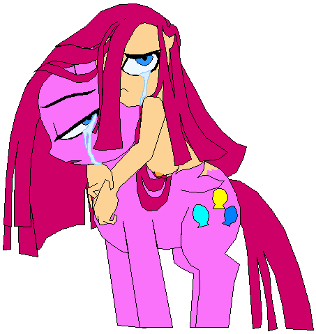 Size: 453x479 | Tagged: artist:terry, breasts, busty pinkie pie, conjoined, crying, derpibooru import, female, hug, human paradox, nipples, nuckelavee, nudity, pinkamena diane pie, pinkie pie, ponytaur, questionable, sad, simple background, solo, solo female, white background