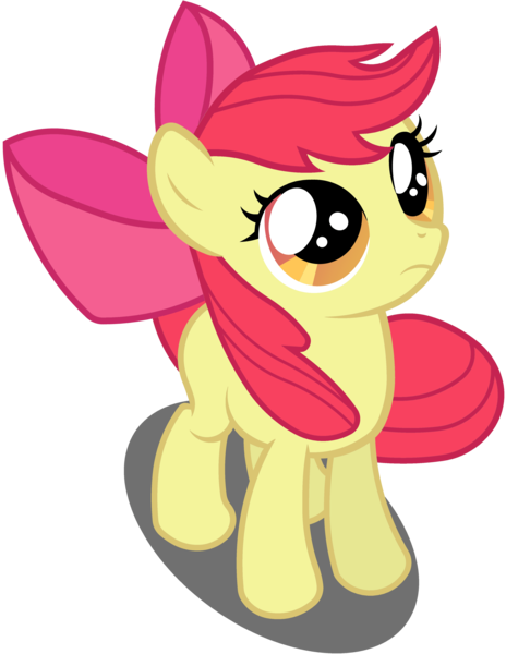 Size: 3298x4269 | Tagged: safe, artist:bobthelurker, derpibooru import, apple bloom, earth pony, pony, family appreciation day, female, filly, frown, looking up, simple background, solo, transparent background, vector, windswept mane