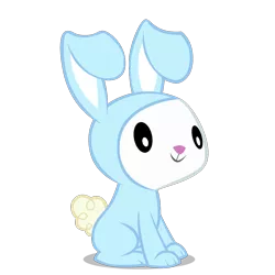 Size: 1000x1000 | Tagged: angel bunny, artist:stinkehund, bunception, buncursion, bunny costume, clothes, costume, cute, derpibooru import, male, rabbit, redundant, safe, simple background, sitting, solo, the bun has been doubled, transparent background