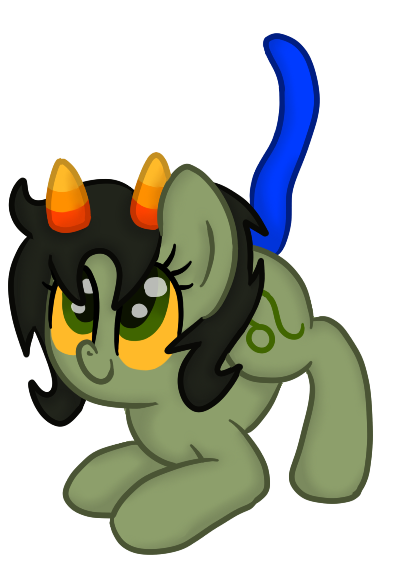 Size: 405x582 | Tagged: safe, artist:poofypegasus, derpibooru import, ponified, pony, homestuck, nepeta leijon, simple background, solo, transparent background