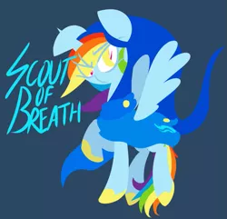 Size: 725x700 | Tagged: safe, artist:frostedwarlock, derpibooru import, rainbow dash, pegasus, pony, female, god tier, god tiers, hero of breath, homestuck, mare, simple background, solo
